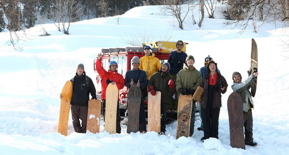 雪板キャットツアー集合写真